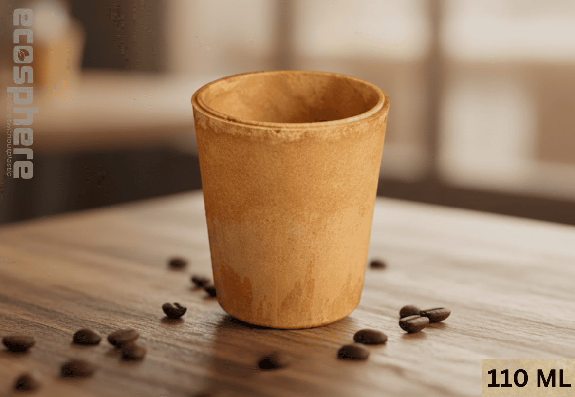 110 ml edible biscuit cup for serving coffee tea and desserts