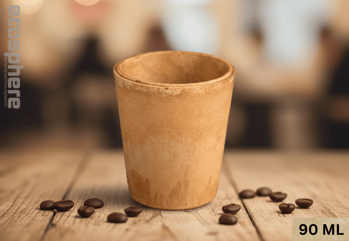90 ml edible biscuit cup for coffee tea cafes and hospitality