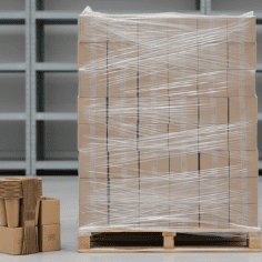 Bulk pallet packaging of edible cups